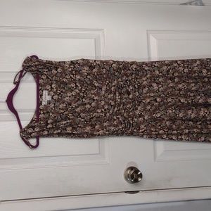 Brown and Cream flowy dress